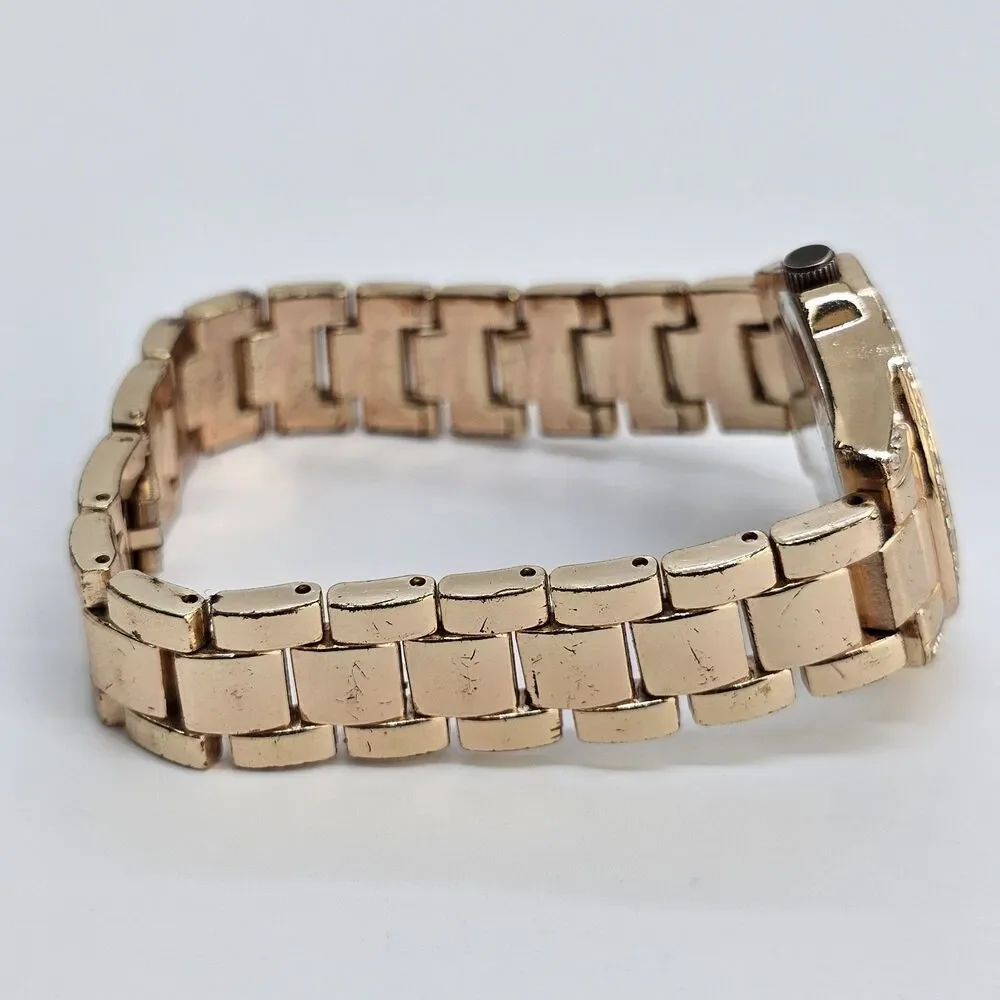 Bell Rose‎ Women's Watch 30MM Gold Dial Gold Bracelet Band 7